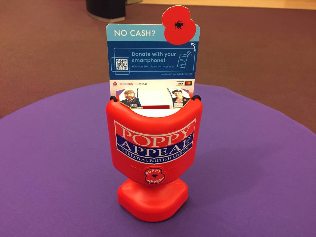 Thyngs and the Poppy Appeal: tech powered donations in a cashless world