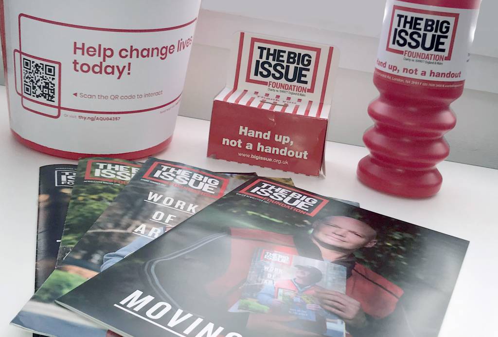The Big Issue Foundation adds Thyngs three-tap donations to fundraising materials
