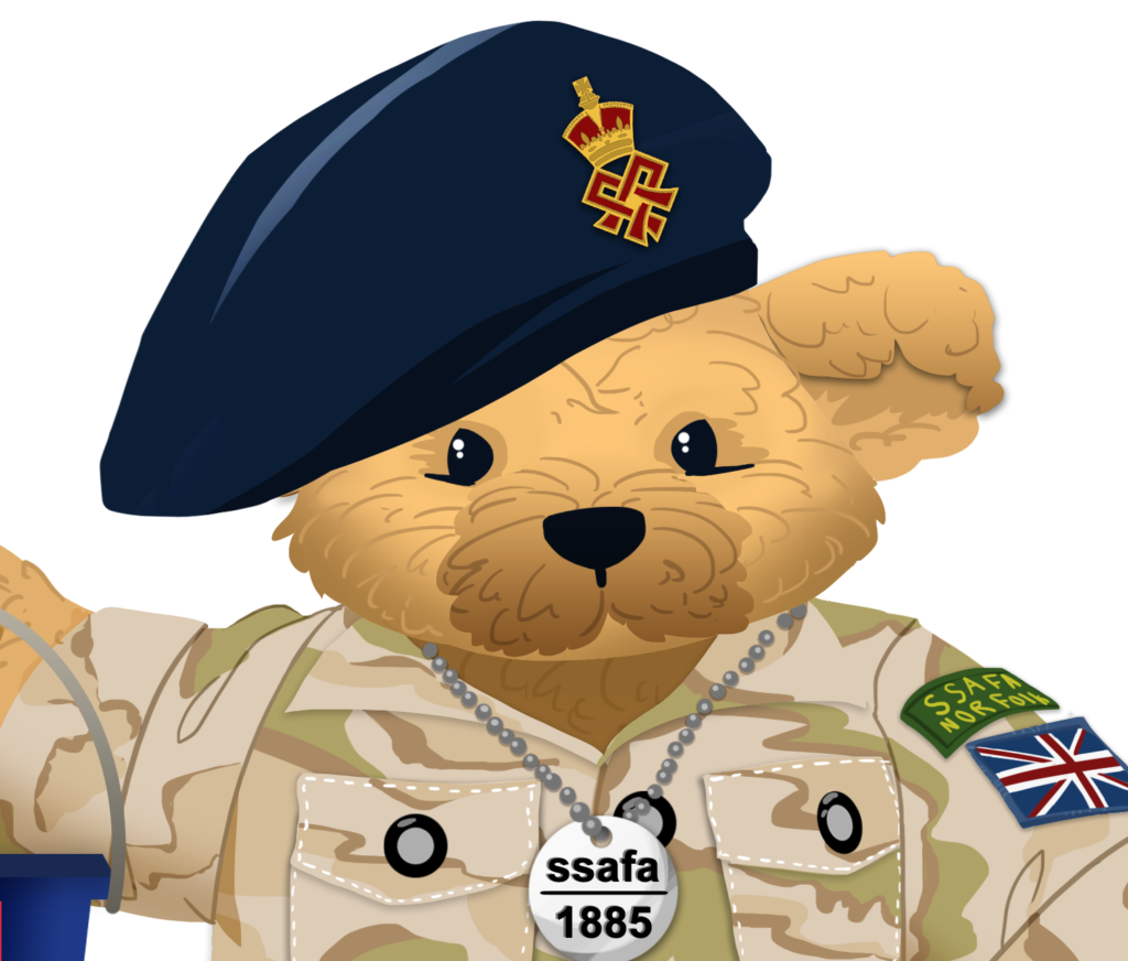 illustration of SSAFAs James Bear in uniform.